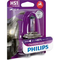 Λάμπα Philips HS1 12V 35/35W City Vision Moto 40% Περισσότερο Φως 12636CTVBW