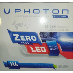 ΣΕΤ ΛΑΜΠΕΣ LED ΜΗΧΑΝΗΣ 12V-24V H4 ZERO ARCTIC WHITE PHOTON