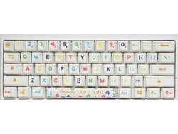 Ducky Sou One 2 Mini Μηχανικό Gaming Πληκτρολόγιο 60% με Cherry MX Blue Διακόπτες RGB White