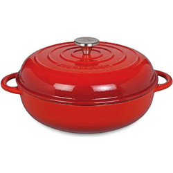 Kuchenprofi Provence Πλακερό με Πομπέ Καπάκι 28cm/3.9lt Red