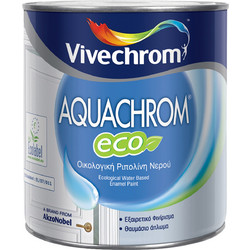 Vivechrom Aquachrom Eco Ριπολίνη Νερού Ξύλου Λευκό Satin 2.5lt