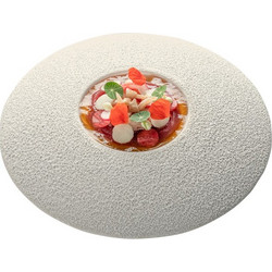 Πιάτο gourmet πορσελάνης φ26cm φ10cm εσωτερικά Studio Raw Σετ 6 c477148