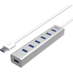 Unitek Y-3090 USB Hub 3.0 USB-A με 7 Θύρες USB-A & Εξωτερική Παροχή Ρεύματος
