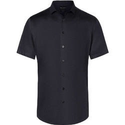 Karlowsky Ανδρικό Πουκάμισο Κοντομάνικο Modern Fit Μαύρο