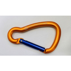 Kong Aluminium Carabiner Harness 8mm Orange Blue Orange Blue