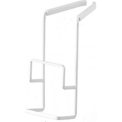 Σπογγοθήκη Κρεμαστή 2 Θέσεων YMZK4390 16x6x15,5cm White Yamazaki Ατσάλι,Σιλικόνη