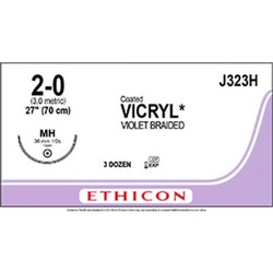Ethicon Ράμμα Vicryl 2/0 W9582T 26mm 3/8 Κόπτουσα 75cm