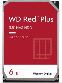 Western Digital Red Plus NAS 6TB HDD Σκληρός Δίσκος 3.5" Sata 3 5400rpm