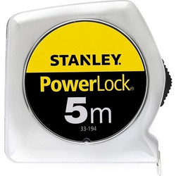 STANLEY - 0-33-194 POWERLOCK Μέτρο με Κέλυφος ΑΒS 5m x 19mm (0-33-194)