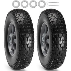 Σετ Ρόδες για Καρότσια 254 mm 2 τμχ VEVOR FPLJAZPU180LBKDVKV0