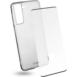 EGOBOO Clear TPU for Samsung S21, Transparent + Tempered Glass