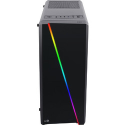 Aerocool Cylon Black Gaming Midi Tower Κουτί Υπολογιστή RGB με Πλαϊνό Παράθυρο