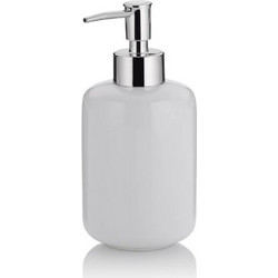 Δοχείο Κρεμοσάπουνου Isabella 20502 Φ7,5x18cm/400ml White Kela Κεραμικό