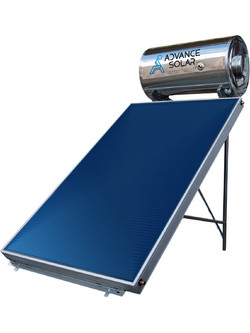 Advance Solar Plus Ηλιακός Θερμοσίφωνας 120lt 2m² Glass Διπλής Ενέργειας