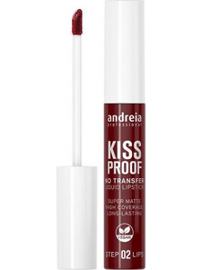 Andreia KiSS Proof Burgundy 1 Long Lasting Matte Liquid Κραγιόν 8ml