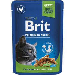 Brit Premium By Nature Sterilised with Chicken in Gravy 100gr