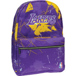 Back Me UP NBA Los Angeles Lakers Σχολική Τσάντα Πλάτης Δημοτικού Μωβ 338-29033