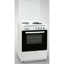Robin B-64 White Κουζίνα Ηλεκτρική 65lt με Εμαγιέ Εστίες 60cm