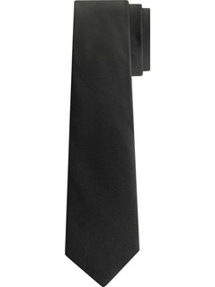 CALVIN KLEIN TONAL STRUCTURE SILK TIE 6.4 ΜΑΥΡΟ