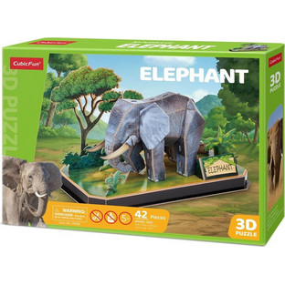 Παιδικό Puzzle CubicFun 3D Elephant 42 Κομμάτια