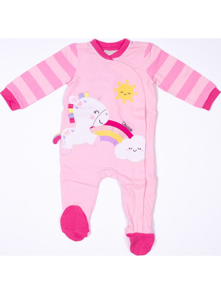 Chicco Φορμάκι Μακρυμάνικο για Κορίτσι Ροζ 02284