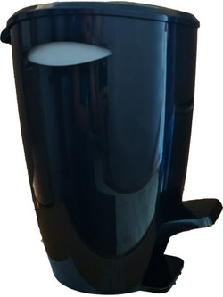 Κάδος με Πεντάλ 5lt Μαύρο Fely Marva Μ-Ε04-21