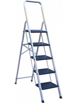 Profal Step Stool Σκαλοσκαμπό Αλουμινίου 5 Σκαλοπάτια