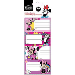 Διακάκης 20 Ετικέτες Αυτοκόλλητες Minnie σε 5 Φύλλα
