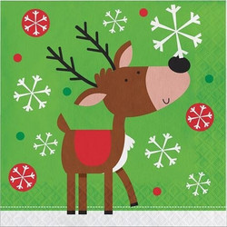 Χαρτοπετσέτες Mεγάλες Snowflake Fun 32.3 x 32.3 cm Creative Converting (16 τεμάχια)