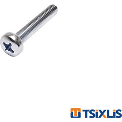 Βίδα Ψωμάκι με Σταυρό Γαλβανιζέ F.F. GROUP -6mm (DIN7985)
