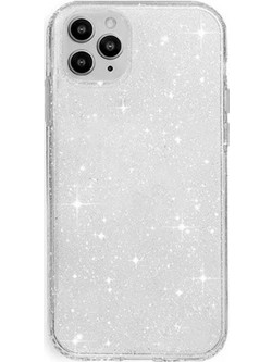Back Cover Θήκη Σιλικόνης Glitter για iPhone 11 Pro Max Ασημί