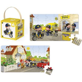 Παιδικό Puzzle JANOD Το Ποδήλατο Του Λάκη 24 + 36 Κομμάτια