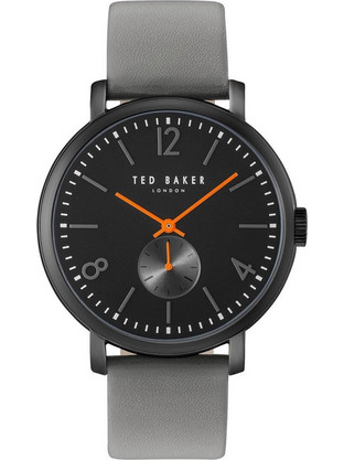 Ted Baker Oliver Ανδρικό Ρολόι με Γκρι Δερμάτινο Λουράκι TE10031517