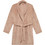 Minerva Γυναικεία Ρόμπα Χειμωνιάτικη Fleece Μπεζ 96-53080-794