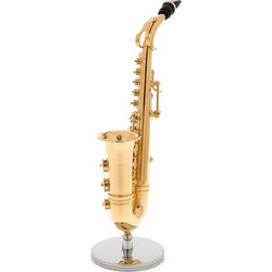 ΜUSIC GIFT Σαξόφωνο Μινιατούρα 12,5 cm Gold-plated