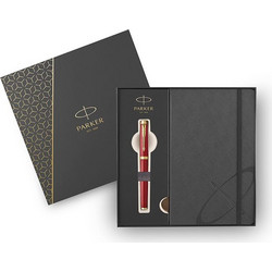 Parker Set Κασετίνα Δώρου Πένα IM Premium Red GT Fountain Pen & Notebook