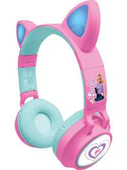 Lexibook Mattel Barbie HPBTKTBB S71001464 Ασύρματα Bluetooth Παιδικά Ακουστικά On Ear Ροζ