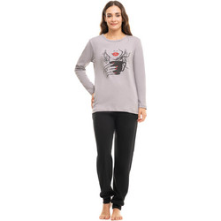 Cherry Πιτζάμα Χειμωνιάτικη CHR1137 Grey