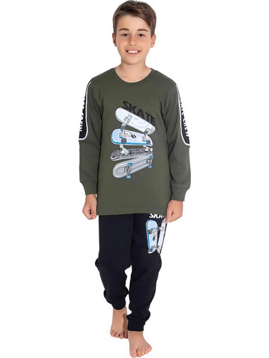 Πιτζάμα Παιδική Για Αγόρι Homewear Skate S3746 - ΛΑΔΙ