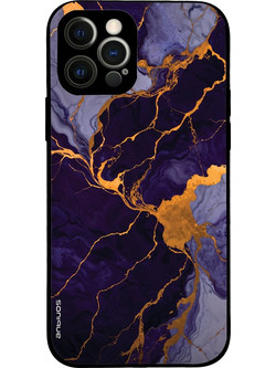 Sonique Marble Series Back Cover Purple (iPhone 12 Pro)