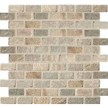 Imso Brick Ψηφίδα Χώρου Πέτρας από Φυσικό Μάρμαρο 2.3x4.8 Beige/Nero/Multi