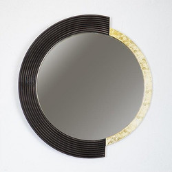 Καθρέφτης Ξύλινος Μαύρο & Χρυσό 54x2.5x58cm 751-10017 Estheti-751-10017-Μαύρο-Χρυσό 751-10017