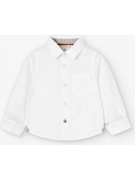 BOBOLI Oxford long sleeves shirt for baby -BCI - 717049 - ΑΓΟΡΙ - WHITE