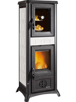 La Nordica Gemma Forno White Ατσάλινη Ξυλόσομπα με Φούρνο 7kW