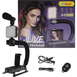 Andowl Q-ZJ010 Τρίποδο Κινητού με Bluetooth Μαύρο
