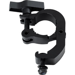 CLAMPS 51181 Επαγγελματικός Γάντζος Hook Αλουμινίου Ύψηλης Αντοχής για Κρέμαση, Στήριξη & Τοποθέτηση Προϊόντων Stage σε Τράσες - Μ17 x Π12 x Υ3cm - Μαύρο