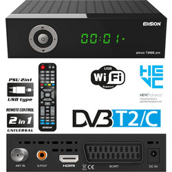 Edision Picco T265 Pro Ψηφιακός Δέκτης Mpeg-4 Full HD με PVR