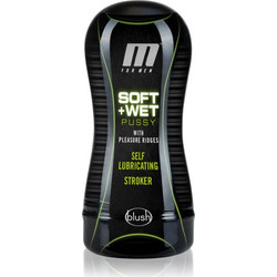 Blush M For Men Soft & Wet Pussy With Pleasure Ridges Self Lubricating Pocket Pussy & Sleeve Αυνανιστήρι