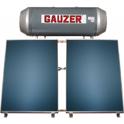 Gauzer Optima Max S BSHP 20/42 Ηλιακός Θερμοσίφωνας 200lt 4m² Glass Τριπλής Ενέργειας για Αντλία Θερμότητας