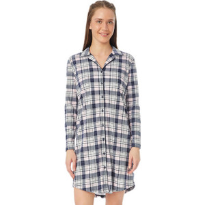 Minerva Γυναικείο Νυχτικό Χειμωνιάτικο Βαμβακερό Γκρι 90-52443-069